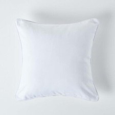 Cotton Plain Off White Cushion Cover Square Sofa Cushion Pillow Cover Washable