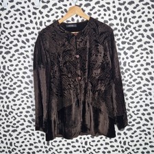 Nitya Brown Crinkle Velvet