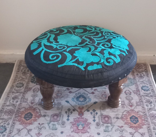 Antique wooden foot - foot, stool