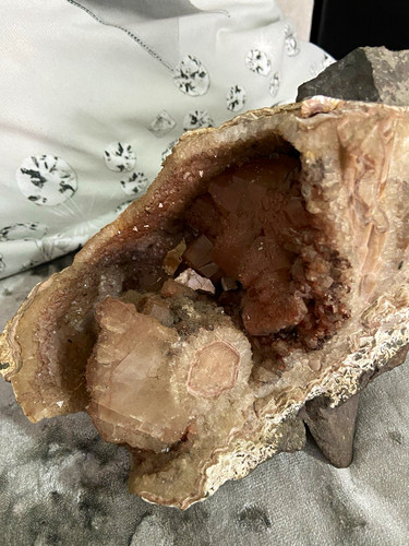 Pink amethyst geode - amethyst,