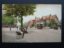 Leicester LONDON ROAD - HILL TOP showing Child with PERAMBULATOR c1917 Postcard