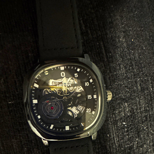 Men automatic skeleton dial - men's,