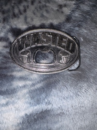Silver wasted belt - “wasted”,