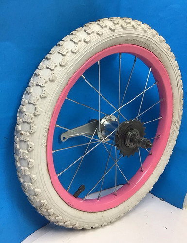 Bicycle rear pink - 16", wheel