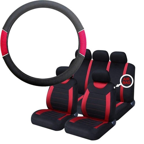 Red black steering - black, wheel
