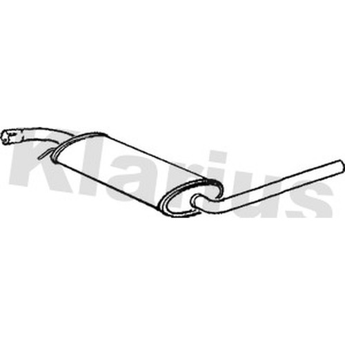 Centre exhaust box silencer - centre,
