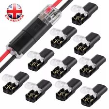 10X 12V 2Pin Cable Wire Connector Plug Waterproof Sealed For Electrical Car UK