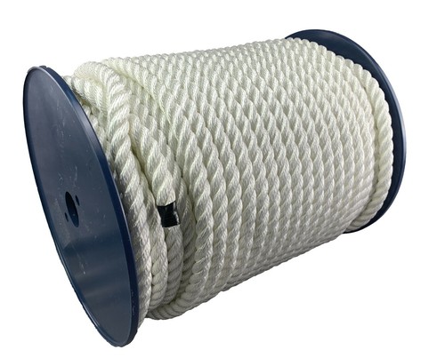 14mm white strand polyester - white,