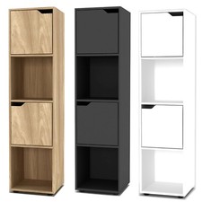 2, 4, 8 Cube Bookcase Shelving Display Shelf Storage Living Room Wooden Door NEW