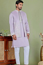 Indian Men's Embroidered Kurta