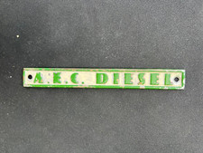AEC Diesel Bus Coach Lorry Truck Commercial Badge Sign Plate Emblem Mascot