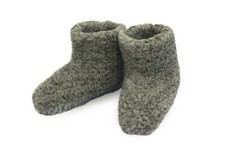 Natural Sheep Wool Boots Cozy Foot Slippers Sheepskin Womens Ladies Merino 3-16