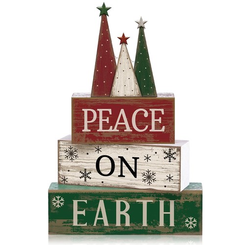 Wooden christmas tree - tree, signs