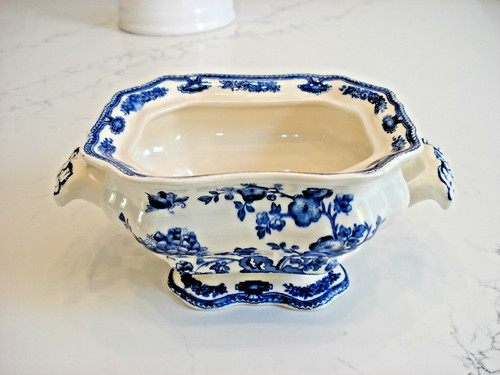 Mason ironstone blue - blue, white