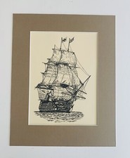 HMS Victory print, approx