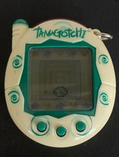 Bandai Tamagotchi Connexion V3 2004 Rare Green Swirl Design - Working Order