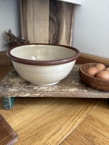 Vintage farmhouse dairy bowl - vintage,