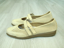 Fly Flot Anatomic Ladies Comfort Mary Jane Sandals Beige Size 4 / 37