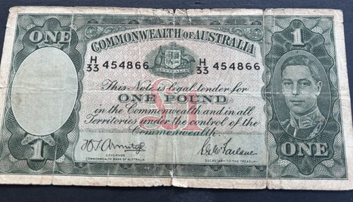 Pound banknote australian - £,
