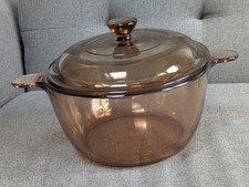 LOVELY VISION CORNING  1.5L Casserole Pot TOUGHENED GLASS EXCELLENT