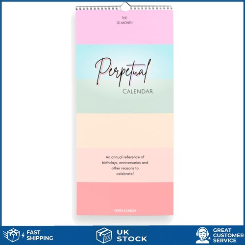 Vibrant perpetual monthly wall - vibrant,
