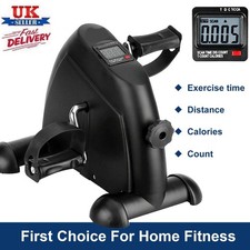 Mini Exercise Bike Pedal Exerciser Arm Leg Cycle Machine Adjustable Resistance