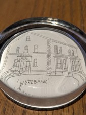 Masonic Wyrebank Paperweight, Wyreside Lodge No. 2605 Garstang 1896-1996 VGC