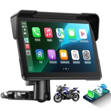 7" Motorcycle GPS Navigator Touch Screen Motorbike Carplay Navigation Waterproof