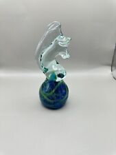 Mdina Seahorse Vintage Art Glass Multicoloured Abstract Paperweight Decorative