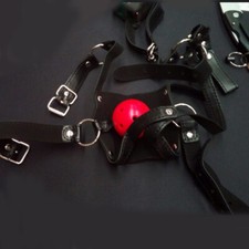 PU Leather Gimp Head Harness