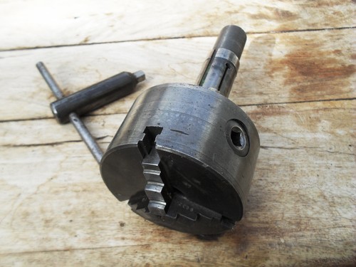 Vintage burnerd jaw lathe - 3,