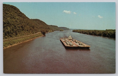 Mississippi river barge great - mississippi,