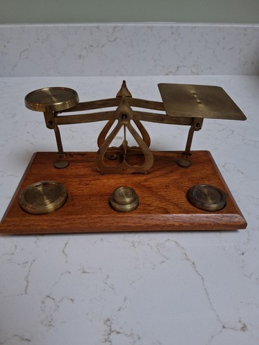 Vintage brass weighing - brass, scales