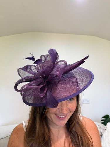 Hat purple saucer shape