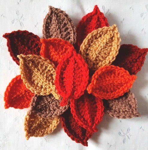 Foxy flowers hand crochet - 15,