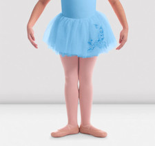 Bloch Dance Girls Mesh Tutu Skirt, Pastel Blue, Size Age 4 to 6 years