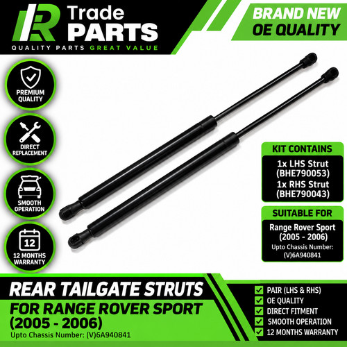 Rear tailgate gas struts - rear,
