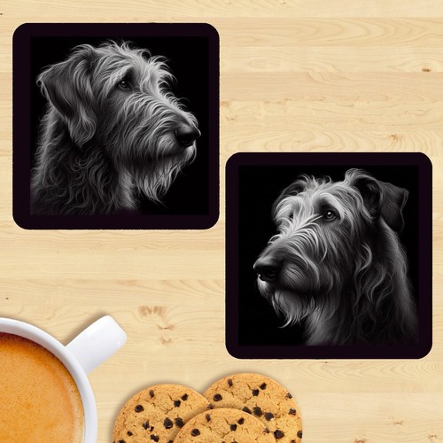 Irish wolfhound coasters - wolfhound, coasters,