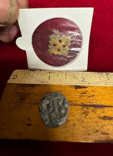 Medieval seal matrix bronze - pb,