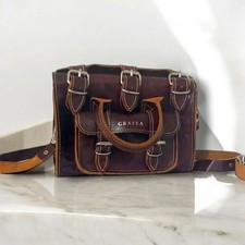 GRAFEA England Luna Antique Brown Genuine Leather  Small Shoulder Bag