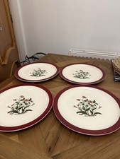 Wedgewood Mayfield Dinner Plates X4 10 Vintage Bone China