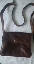 The Bridge Small Chestnut Brown Leather Crossbody Bag