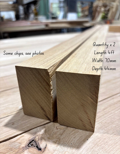 Planed iroko hardwood - iroko, offcuts
