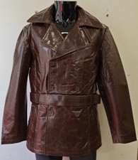 Ladies Leather Trench Coat