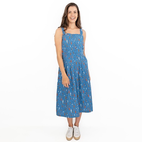 Seasalt womens dress midi blue - womens,