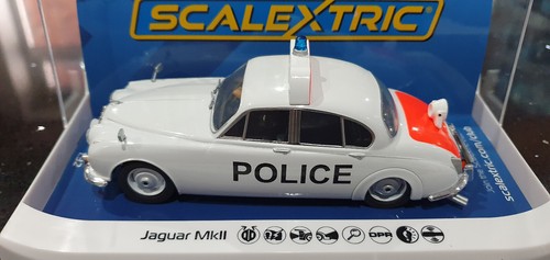 Scalextric jaguar mkii police - scalextric,