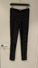 Designer Black Sequin Straight