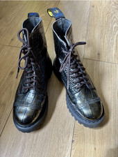 NPS Solovair Derby Boots. Size 4 Metallic finish