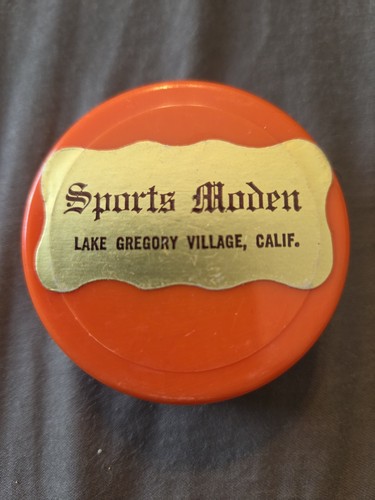 Vintage orange plastic - orange,