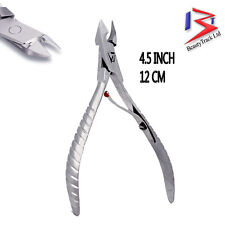 German Steel Curved Cuticle Nipper Professional Satin Cutter Remover Trimmer 4.5